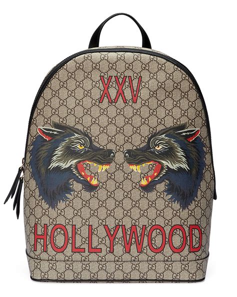 gucci wolf backpack|authentic gucci backpack.